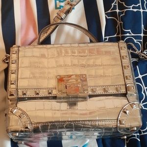 Silver Michael Kors purse
